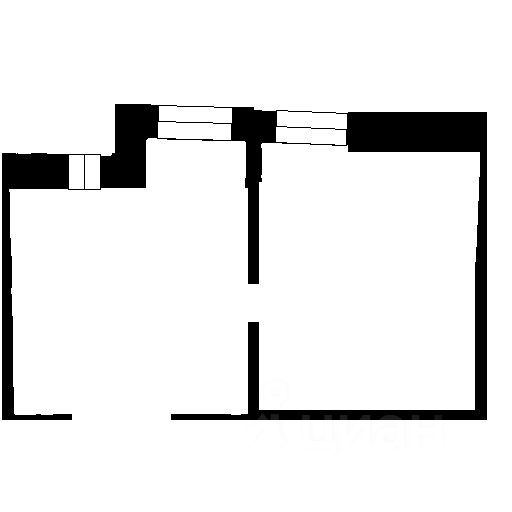 Планировка этой квартиры по данным Циан