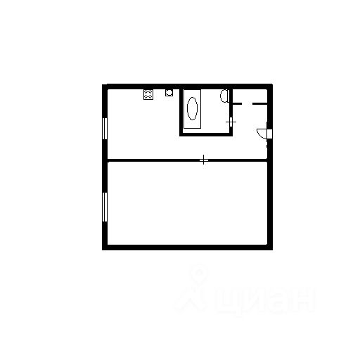Планировка этой квартиры по данным Циан