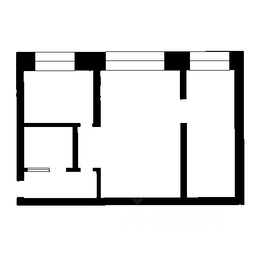 Планировка этой квартиры по данным Циан