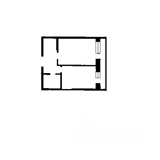 Планировка этой квартиры по данным Циан