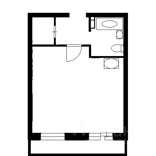 Планировка этой квартиры по данным Циан
