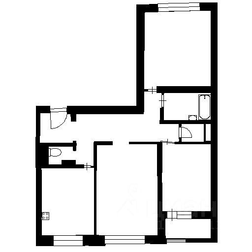 Планировка этой квартиры по данным Циан