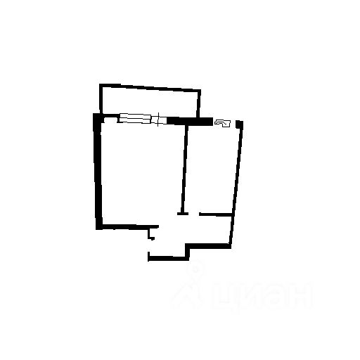 Планировка этой квартиры по данным Циан