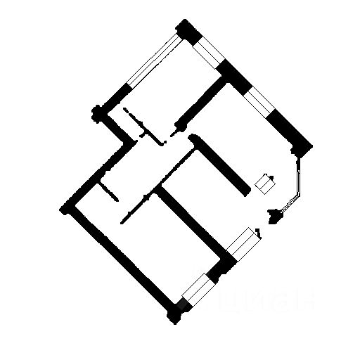 Планировка этой квартиры по данным Циан
