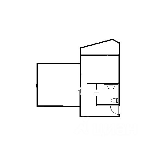 Планировка этой квартиры по данным Циан