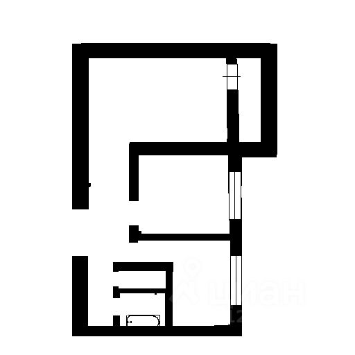 Планировка этой квартиры по данным Циан