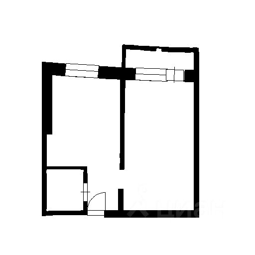 Планировка этой квартиры по данным Циан