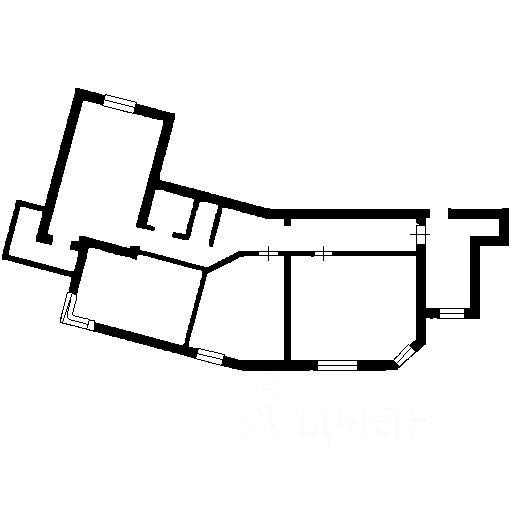 Планировка этой квартиры по данным Циан