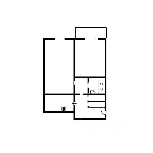Планировка этой квартиры по данным Циан