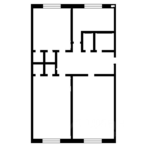 Планировка этой квартиры по данным Циан