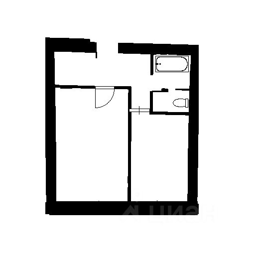 Планировка этой квартиры по данным Циан