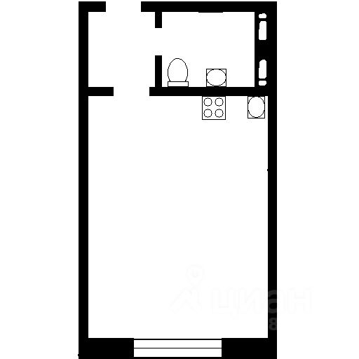 Планировка этой квартиры по данным Циан