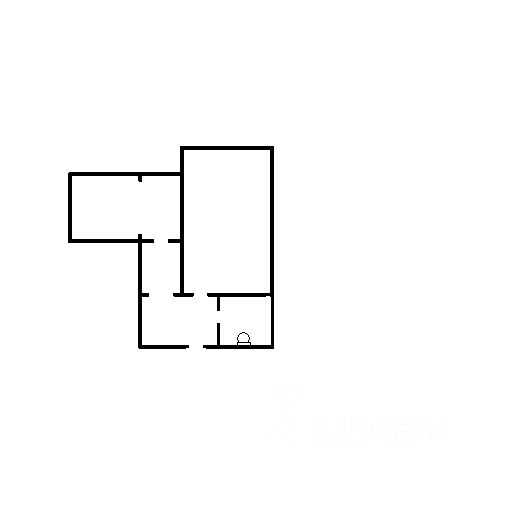 Планировка этой квартиры по данным Циан