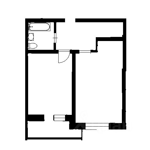 Планировка этой квартиры по данным Циан