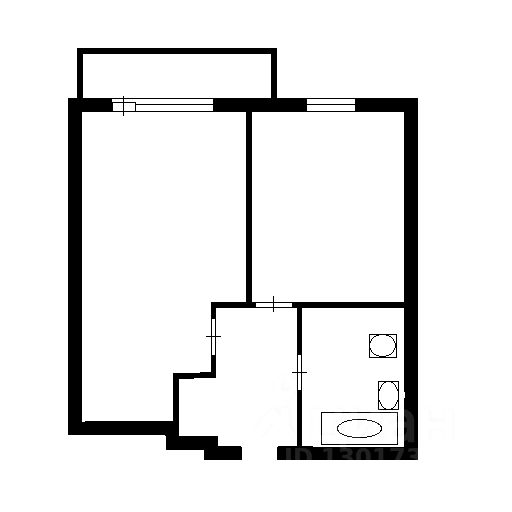 Планировка этой квартиры по данным Циан