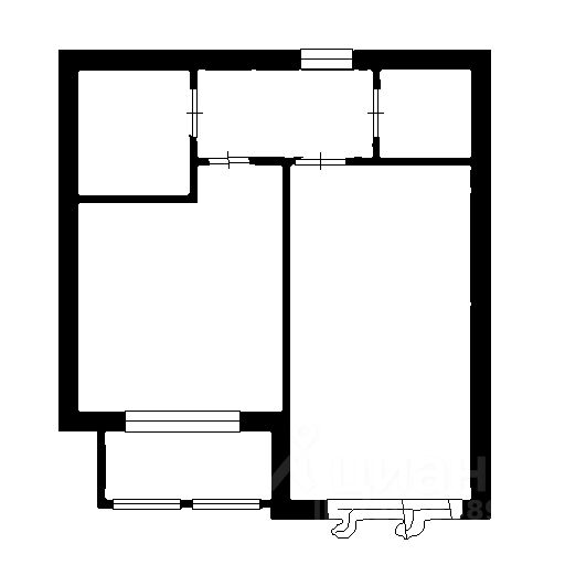Планировка этой квартиры по данным Циан