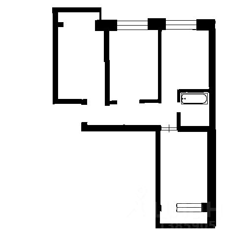 Планировка этой квартиры по данным Циан