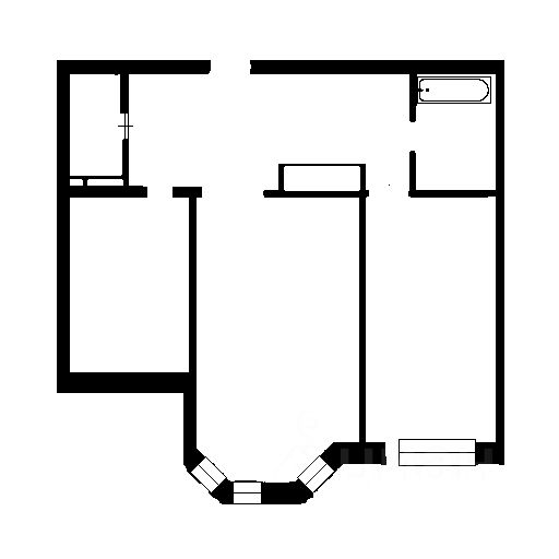 Планировка этой квартиры по данным Циан