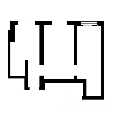 Планировка этой квартиры по данным Циан