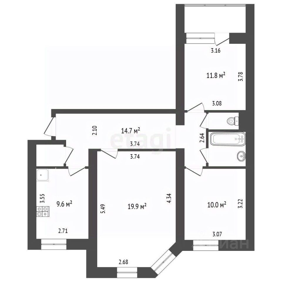 3-комн. кв., р-н Тимирязевский, Москва