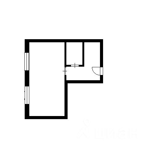 Планировка этой квартиры по данным Циан