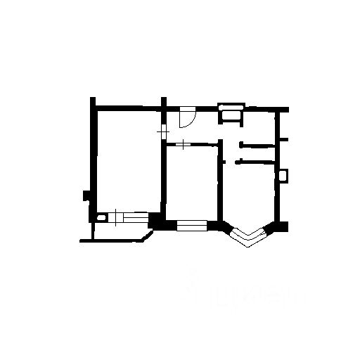 Планировка этой квартиры по данным Циан