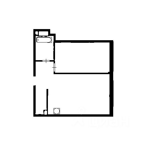 Планировка этой квартиры по данным Циан