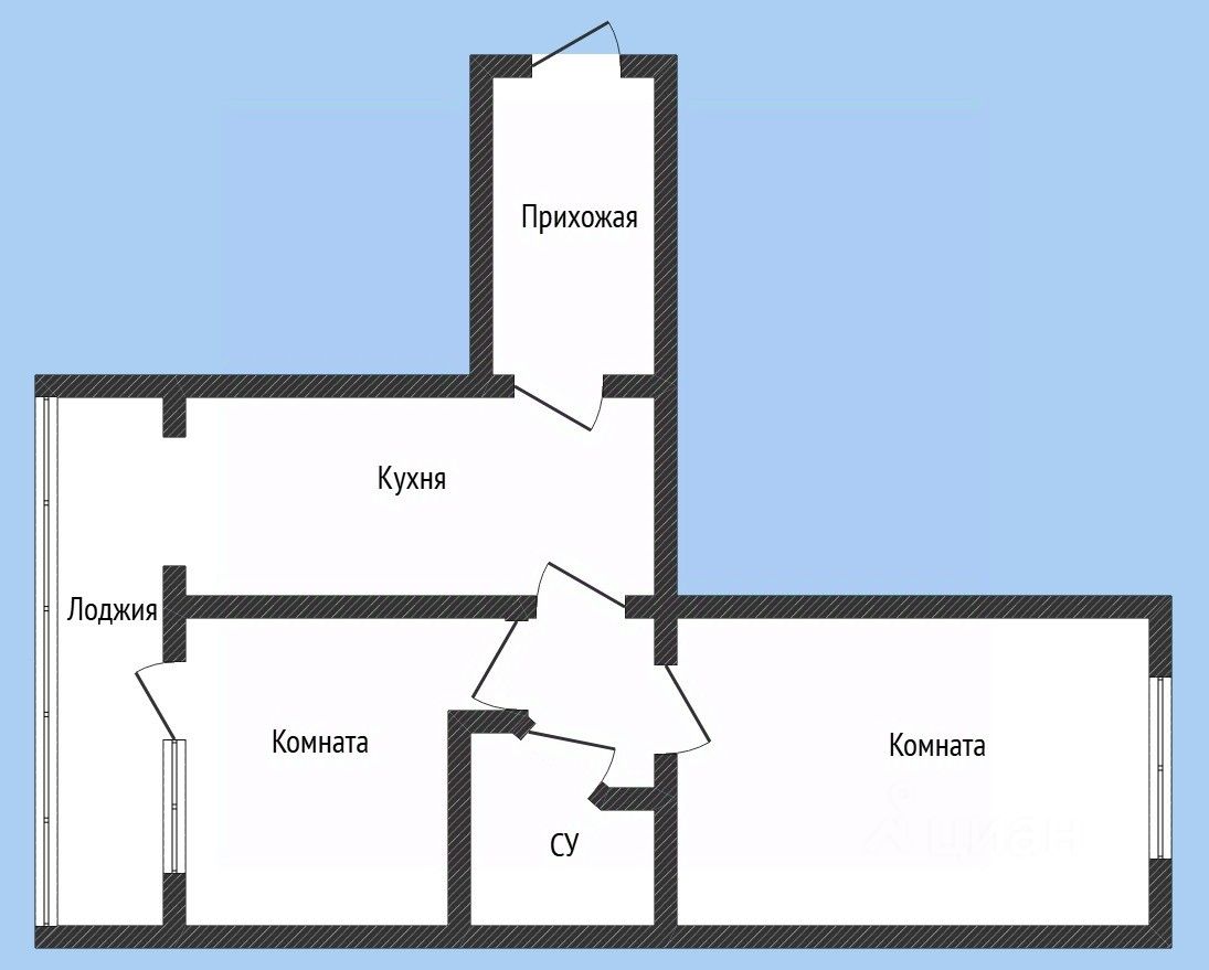 2-комн. кв., Западный, Краснодар