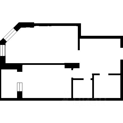 Планировка этой квартиры по данным Циан