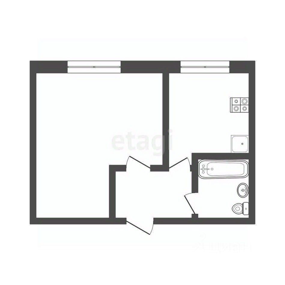 Квартира 1-комн. 27 м² в Смоленск — фото 2