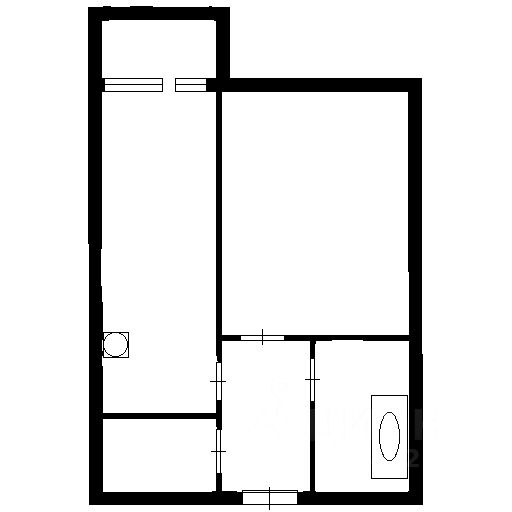 Планировка этой квартиры по данным Циан