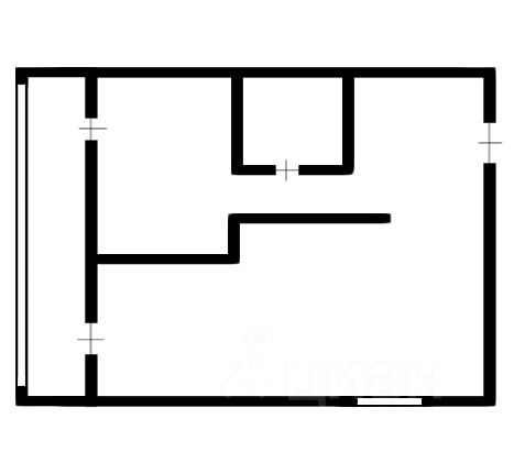 Планировка этой квартиры по данным Циан