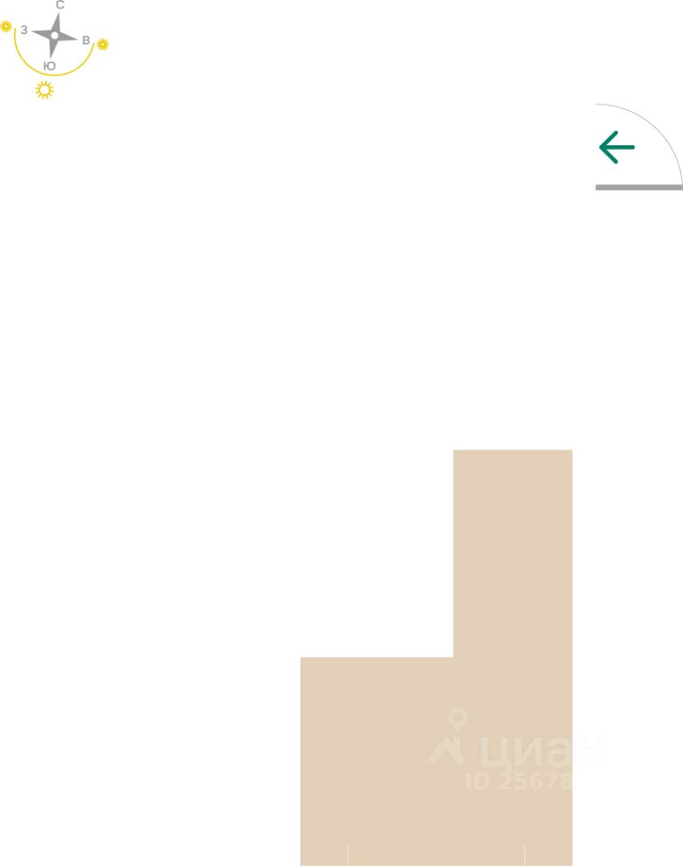 Студия, 30,8 м², 17/17 этаж