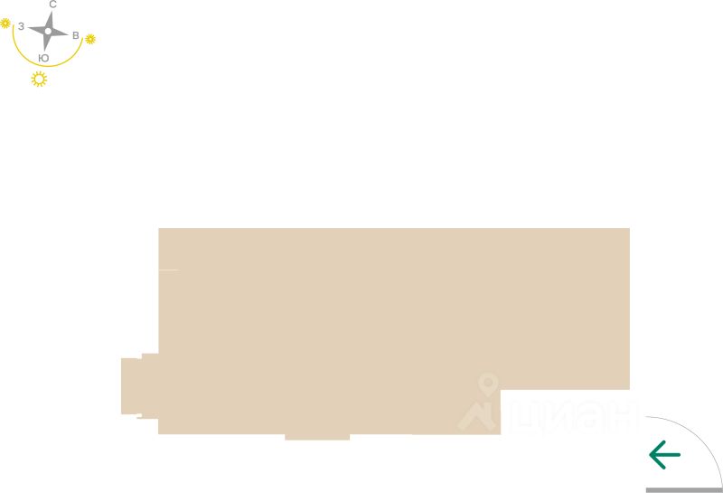 1-комн.кв., 40,7 м², 17/17 этаж