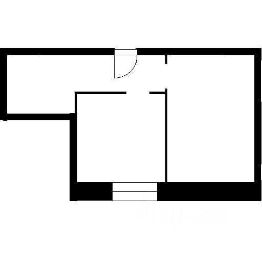 Планировка этой квартиры по данным Циан