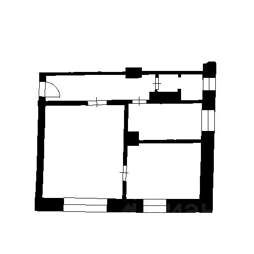 Планировка этой квартиры по данным Циан