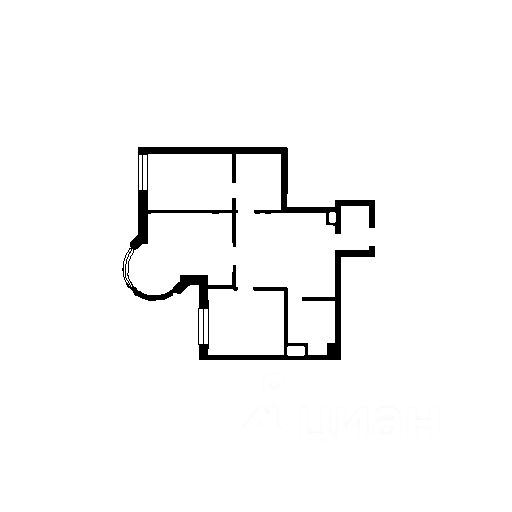 Планировка этой квартиры по данным Циан