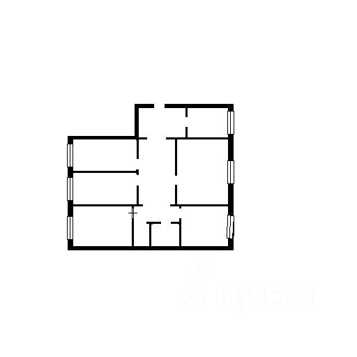 Планировка этой квартиры по данным Циан