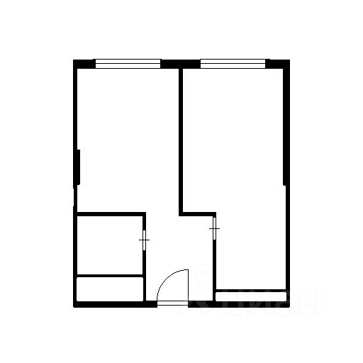 Планировка этой квартиры по данным Циан
