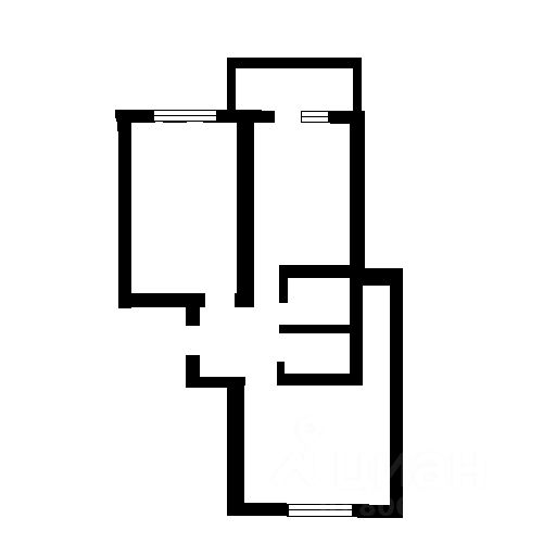 Планировка этой квартиры по данным Циан