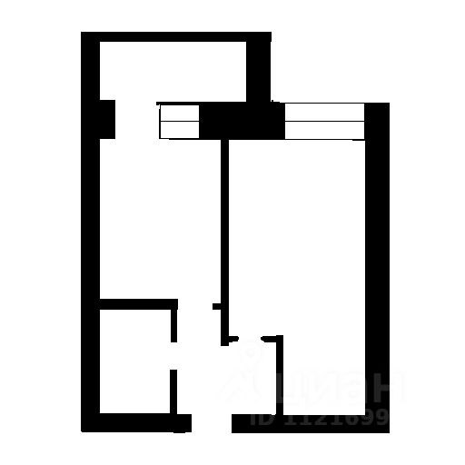 Планировка этой квартиры по данным Циан