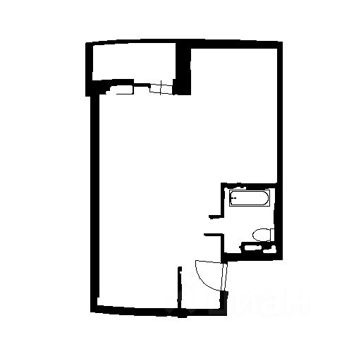 Планировка этой квартиры по данным Циан