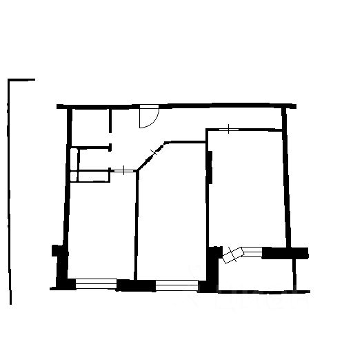 Планировка этой квартиры по данным Циан