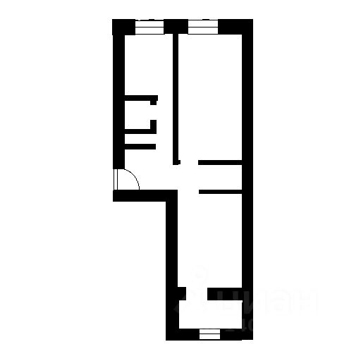 Планировка этой квартиры по данным Циан