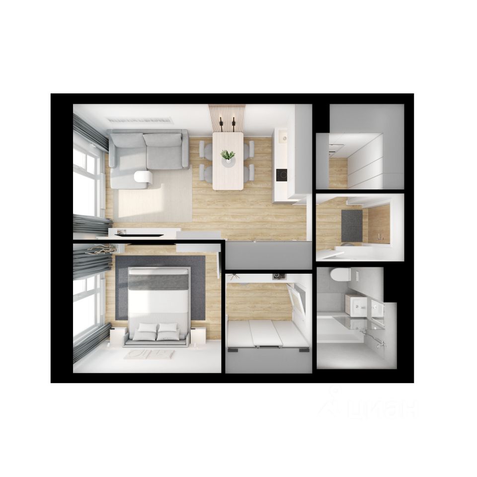 1-комн.кв., 37,8 м², 19/31 этаж