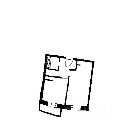 Планировка этой квартиры по данным Циан