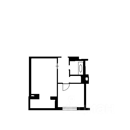 Планировка этой квартиры по данным Циан