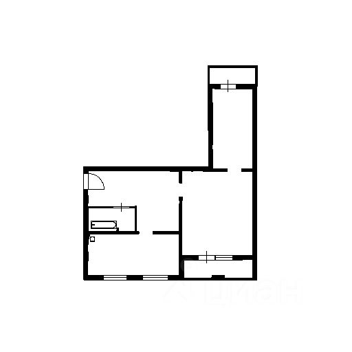 Планировка этой квартиры по данным Циан