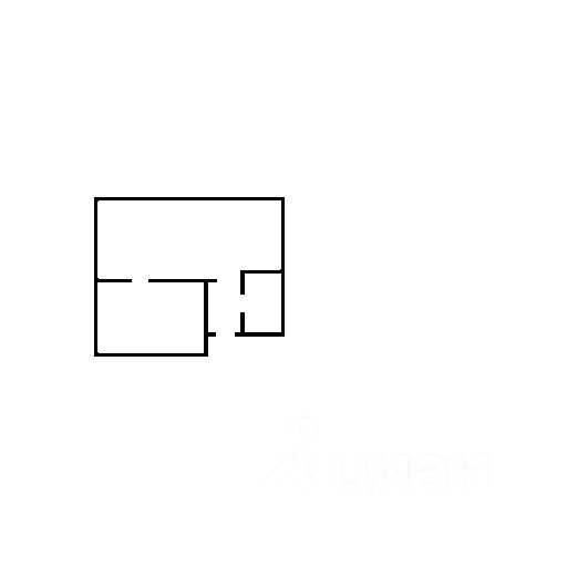 Планировка этой квартиры по данным Циан
