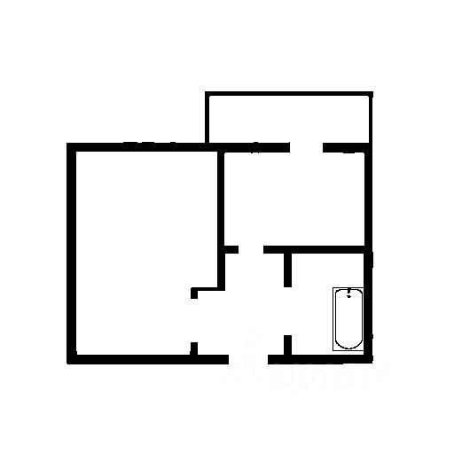 Планировка этой квартиры по данным Циан